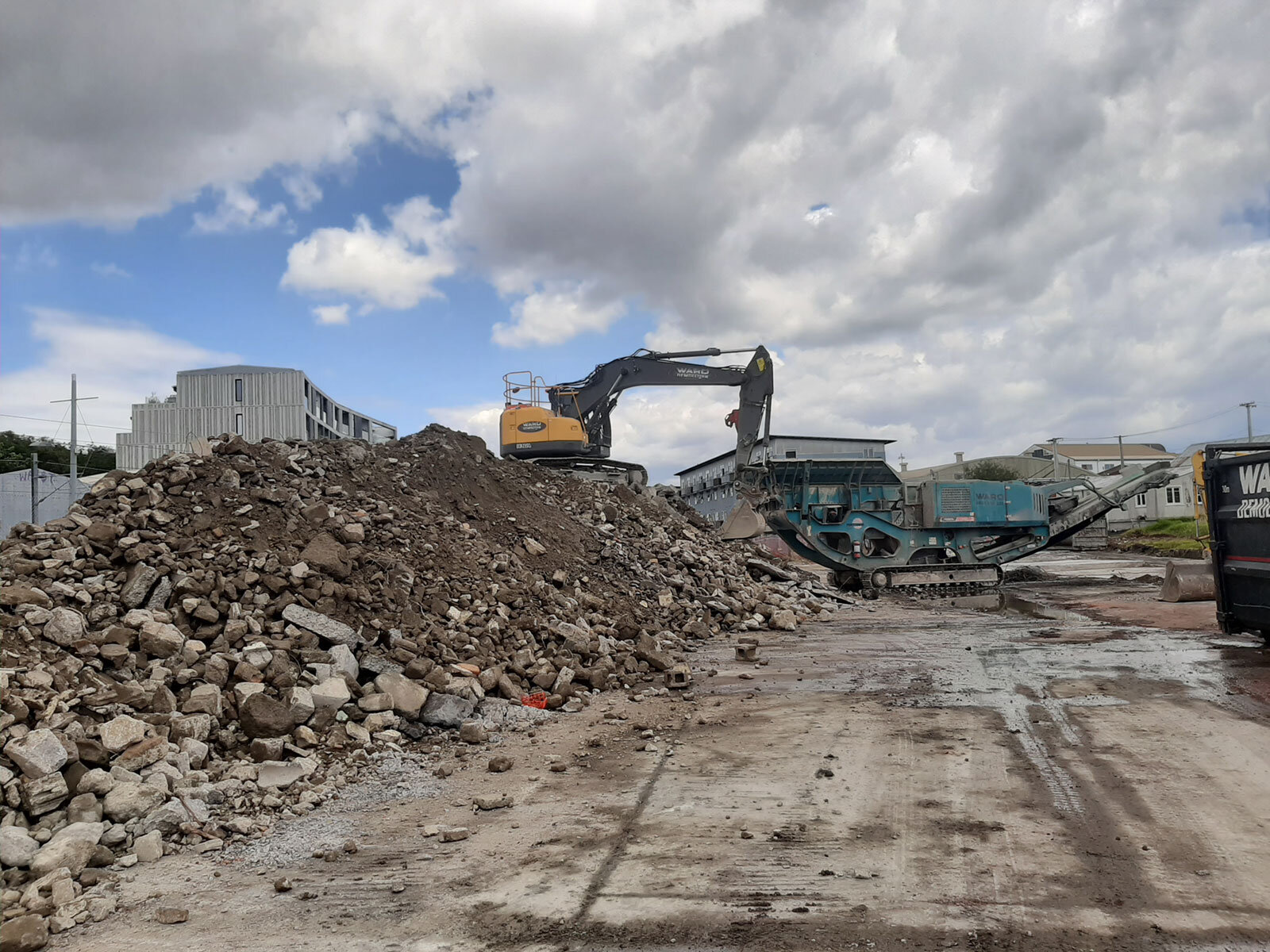 Concrete Recycling at Mt Eden 