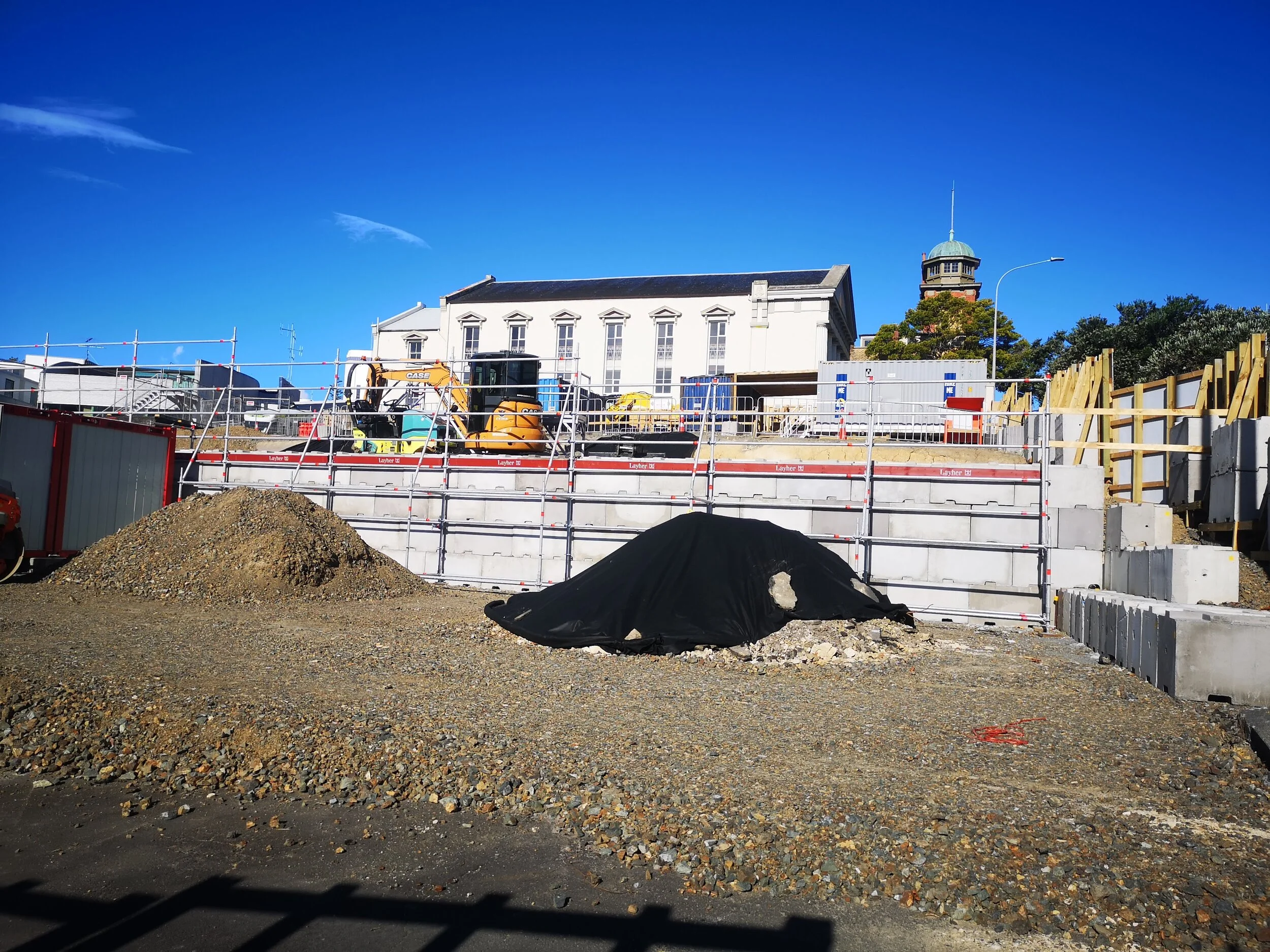  Karangahape station construction site during lockdown 