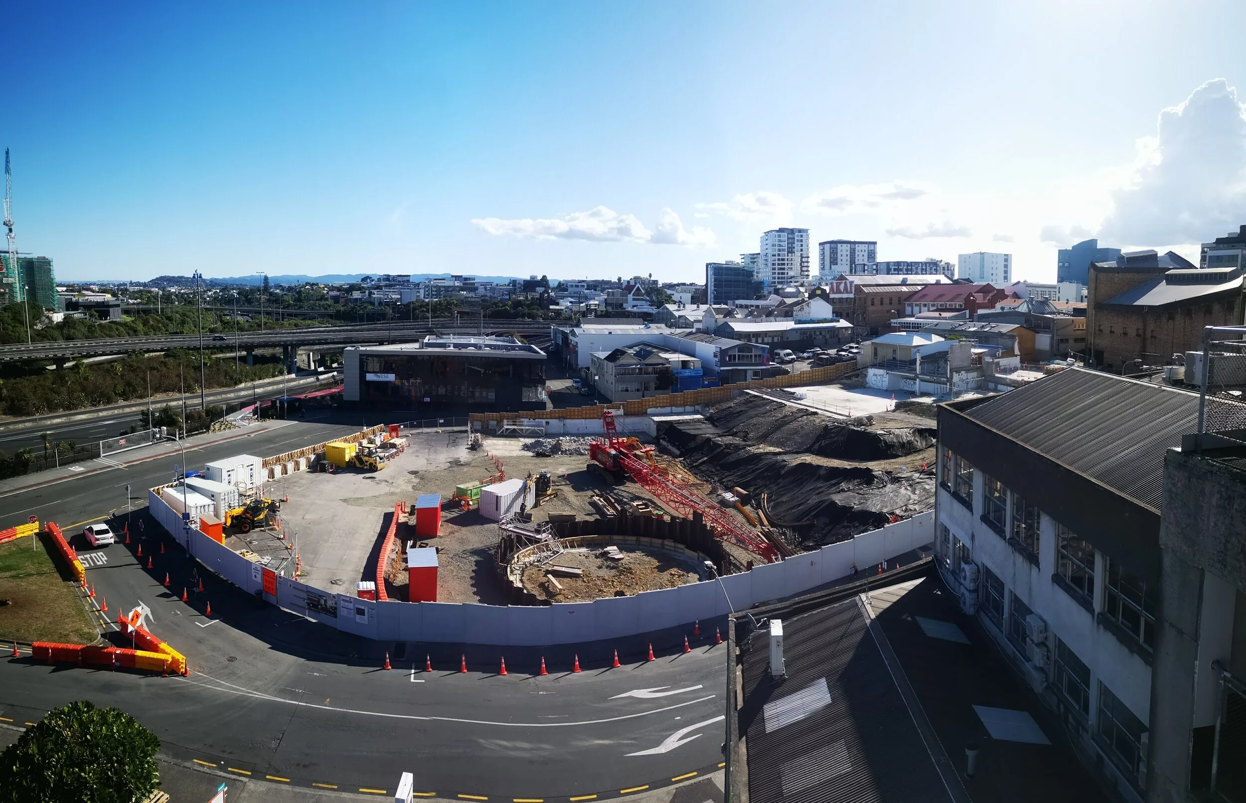  Karangahape station construction site during lockdown 