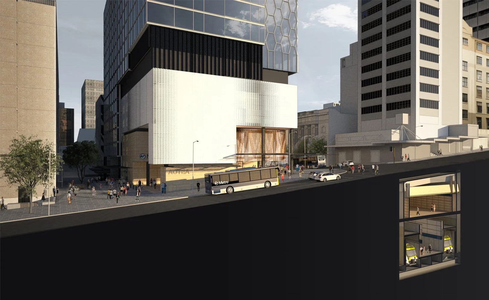  The Aotea Station is expected to be the busiest train station in New Zealand when it opens 