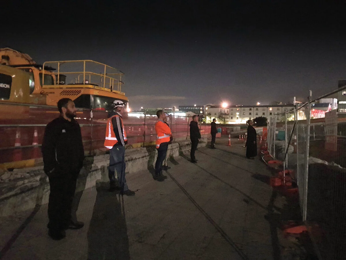  Dawn blessing at Maungawhau (the Mt Eden Station) 