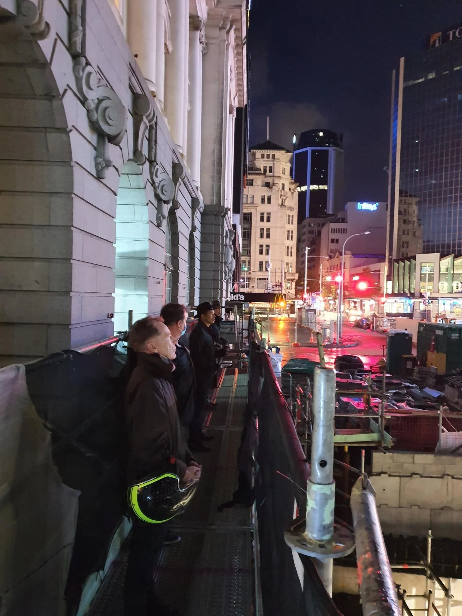  Blessing at lower Queen St to mark the restart 