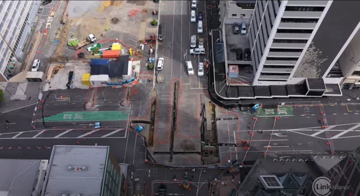 View of the Wellesley intersection