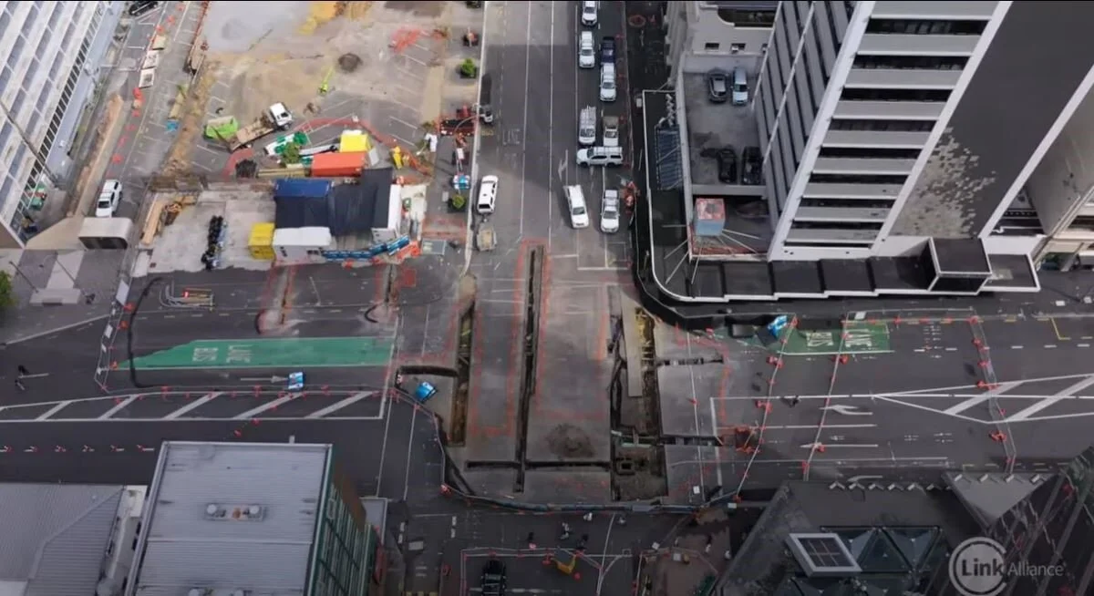 View of the Wellesley intersection 