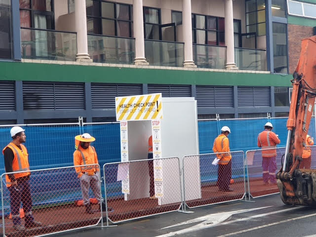 Checking in to the site
