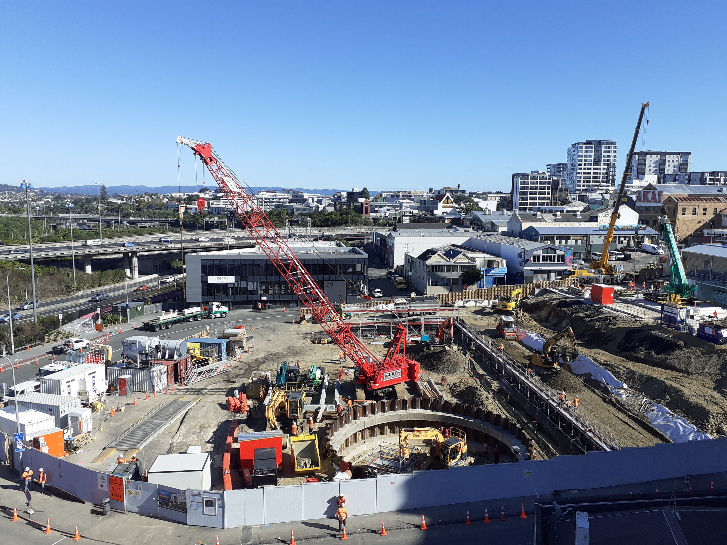 Temporary shaft at Mercury Lane May 2020