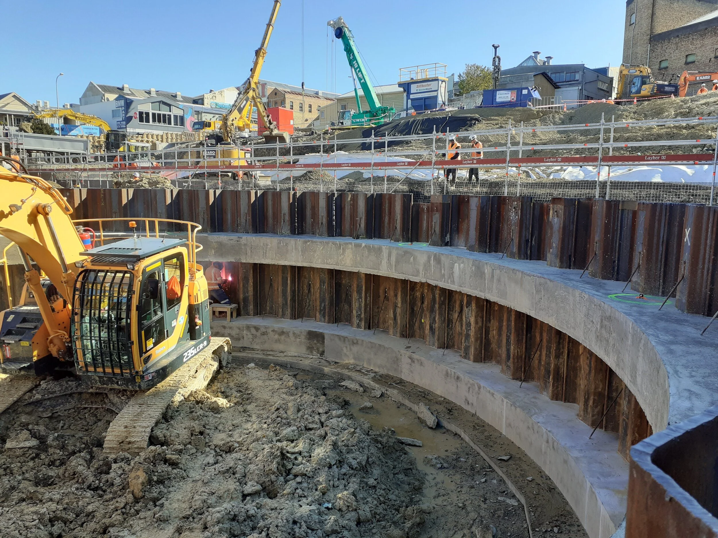  Temporary shaft at Mercury Lane construction site May 2020 