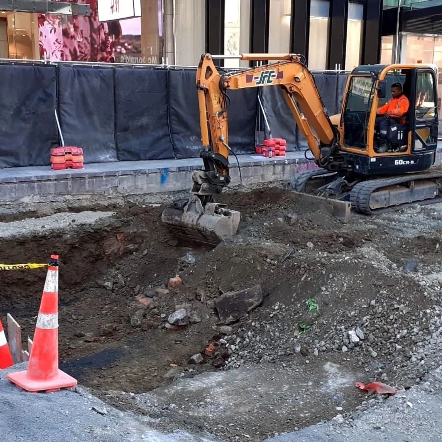  Work in Lower Queen St May 2020 