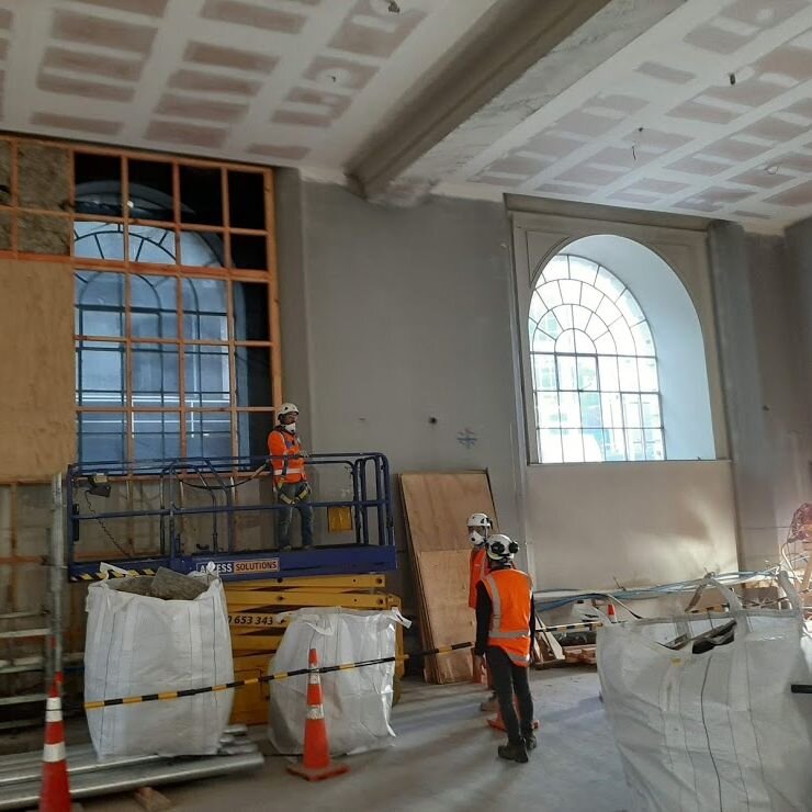  CPO Building ground floor windows reopened to natural light.  