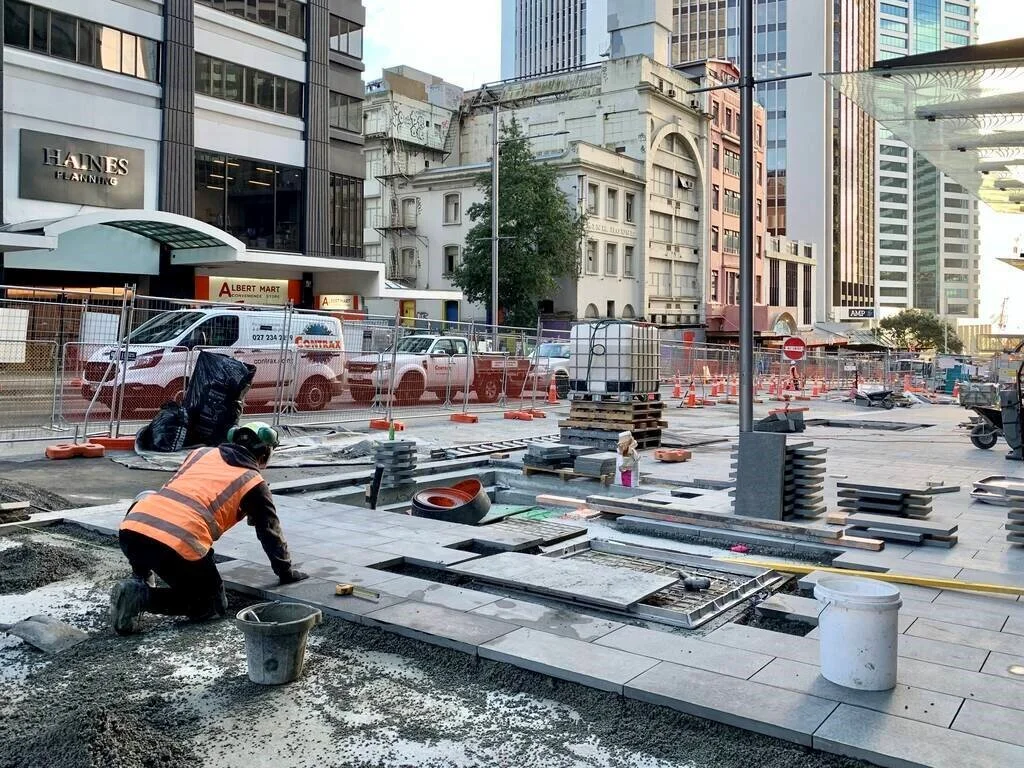  Paving Lowert Albert St June 2020 