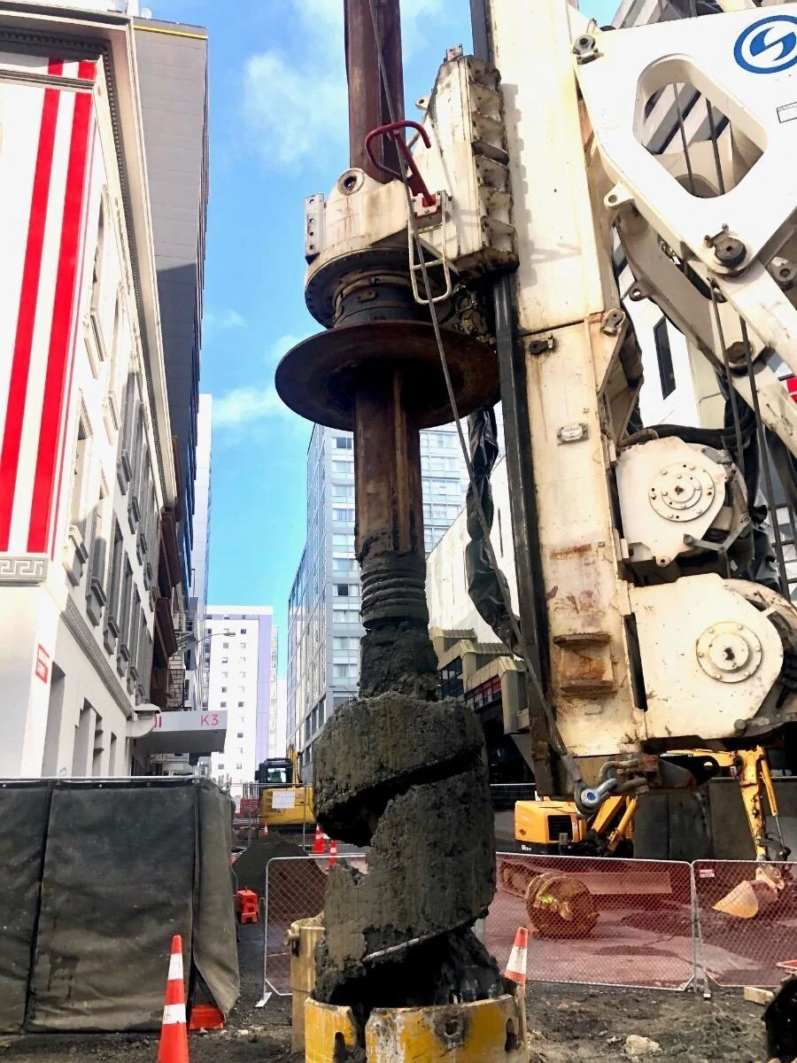  Piling started at the Aotea station June 2020 