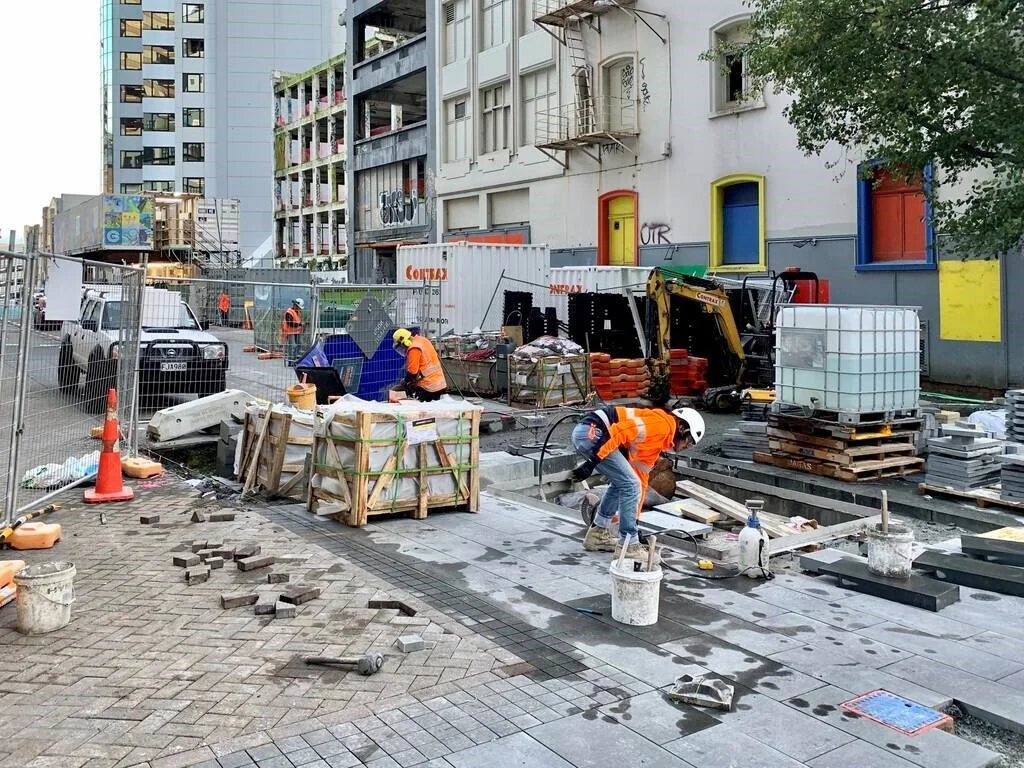  Paving work in Wolfe St June 2020 