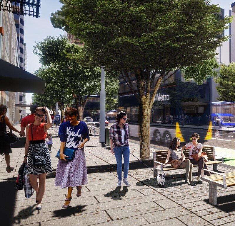 A vision of what Albert Street will look like in the future.