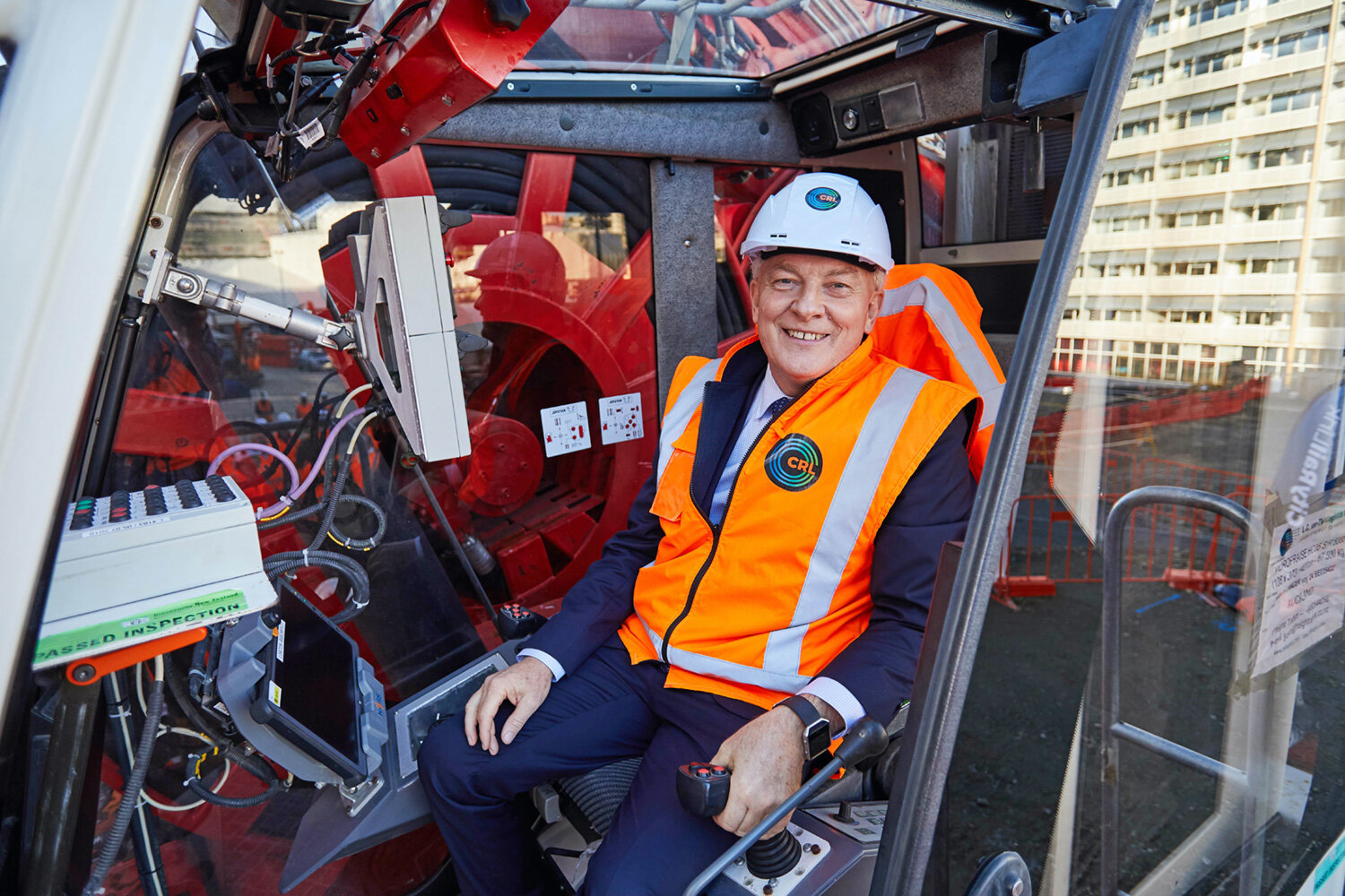 Auckland Mayor Phil Goff sat in the hot seat of the machine during the event.