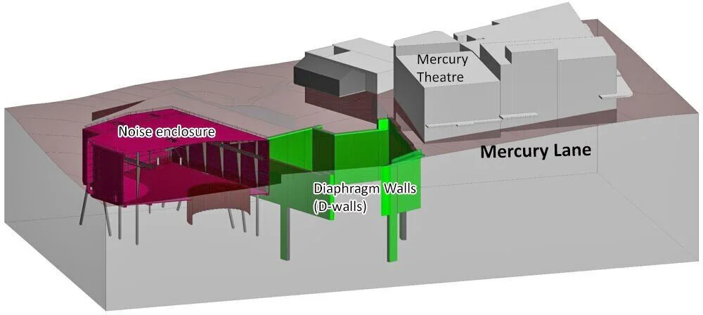 The shed will sit over the Mercury Lane shaft