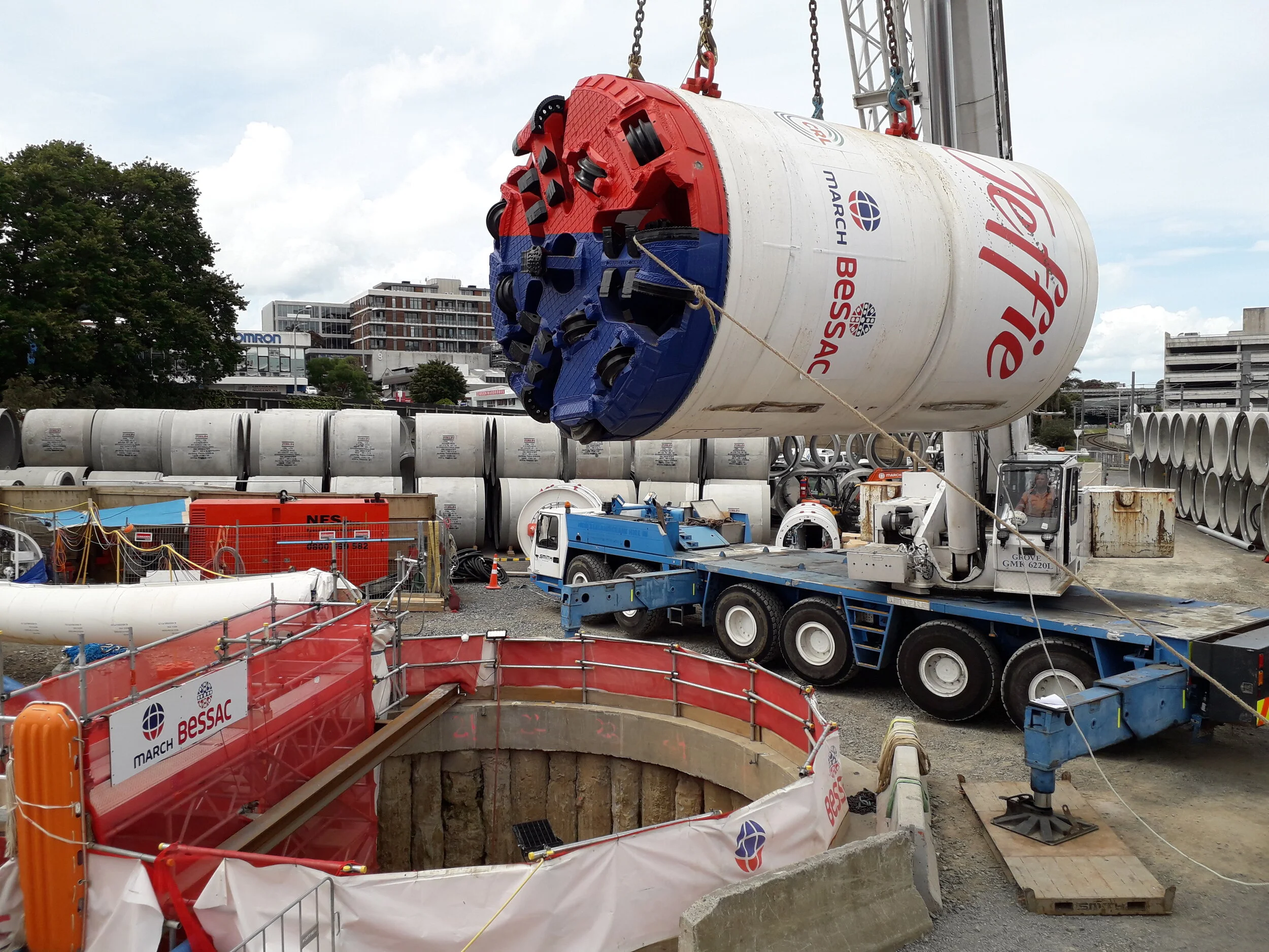 Jeffie was the mini TBM used on our C6 contract in Mt Eden