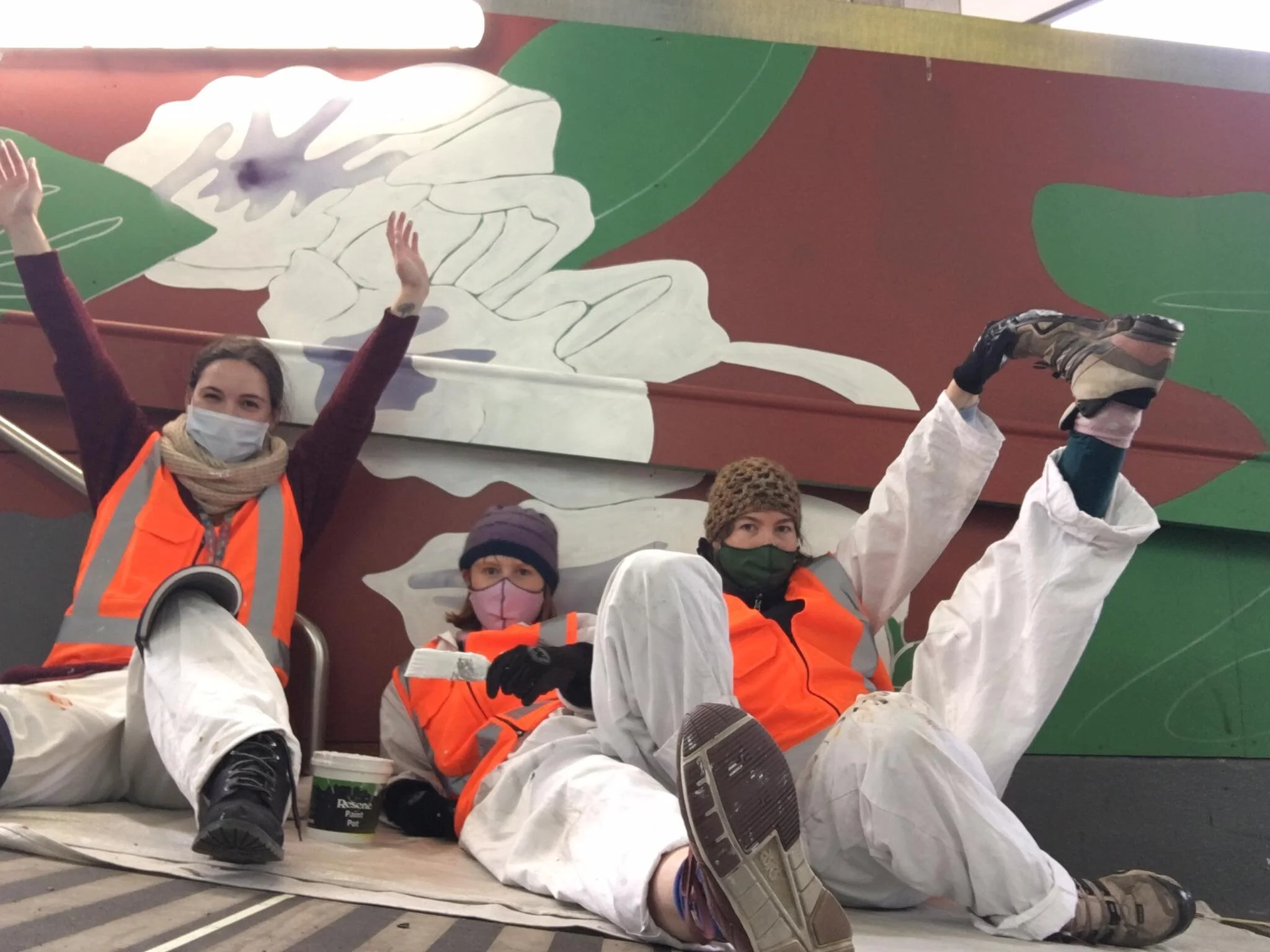  Artist Paris Kirby celebrates her work around the AA Centre in Albert St 