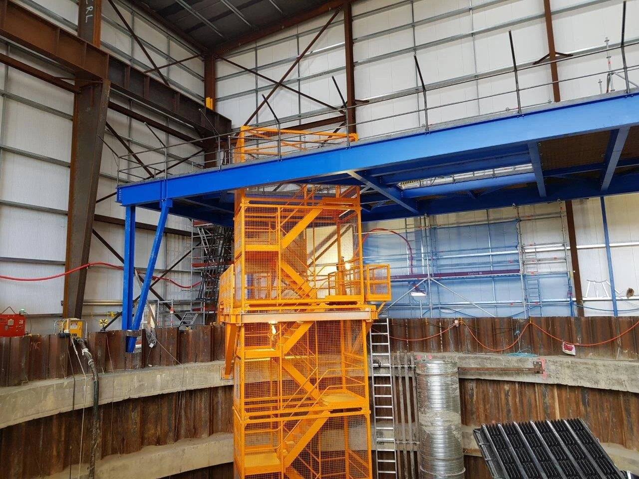  Gantry crane inside the noise enclosure at Mercury Lane 