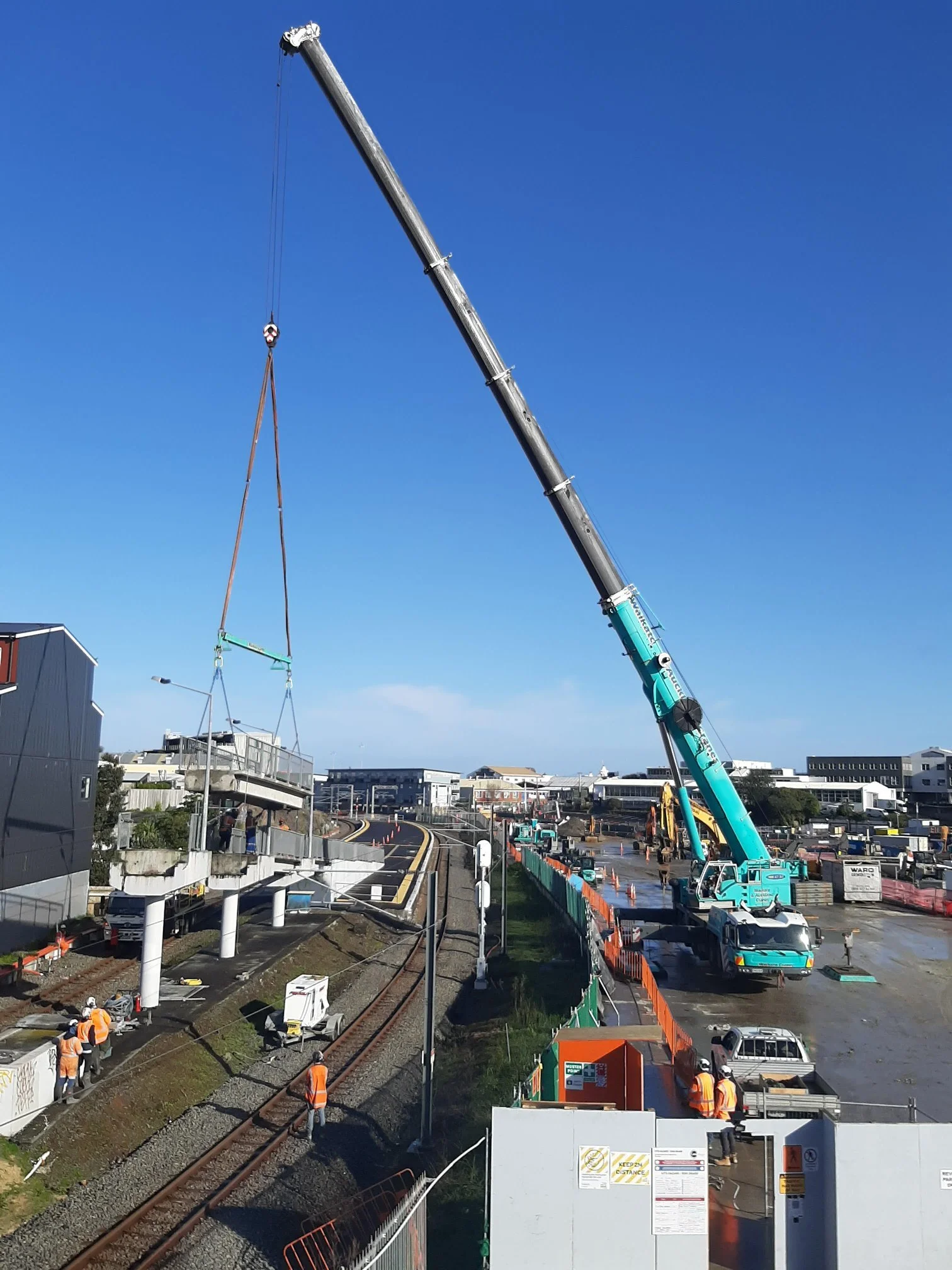  Mt Eden station pedestrian ramps being removed 
