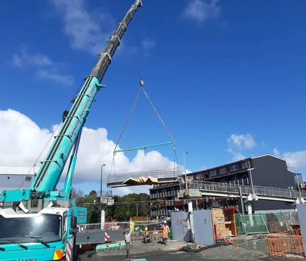  Mt Eden station pedestrian ramps being removed 