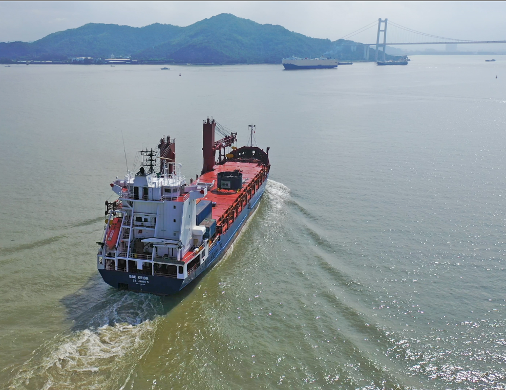 The TBM was shipped in pieces from its manufacturing plant in China.