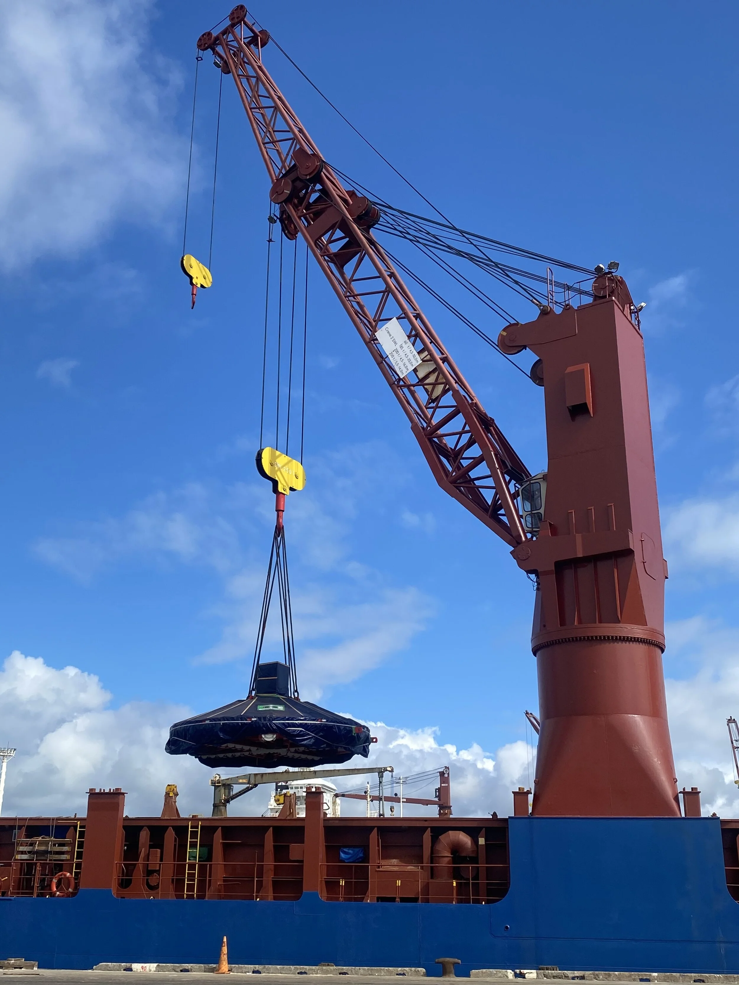The TBM cutterhead was transported whole.