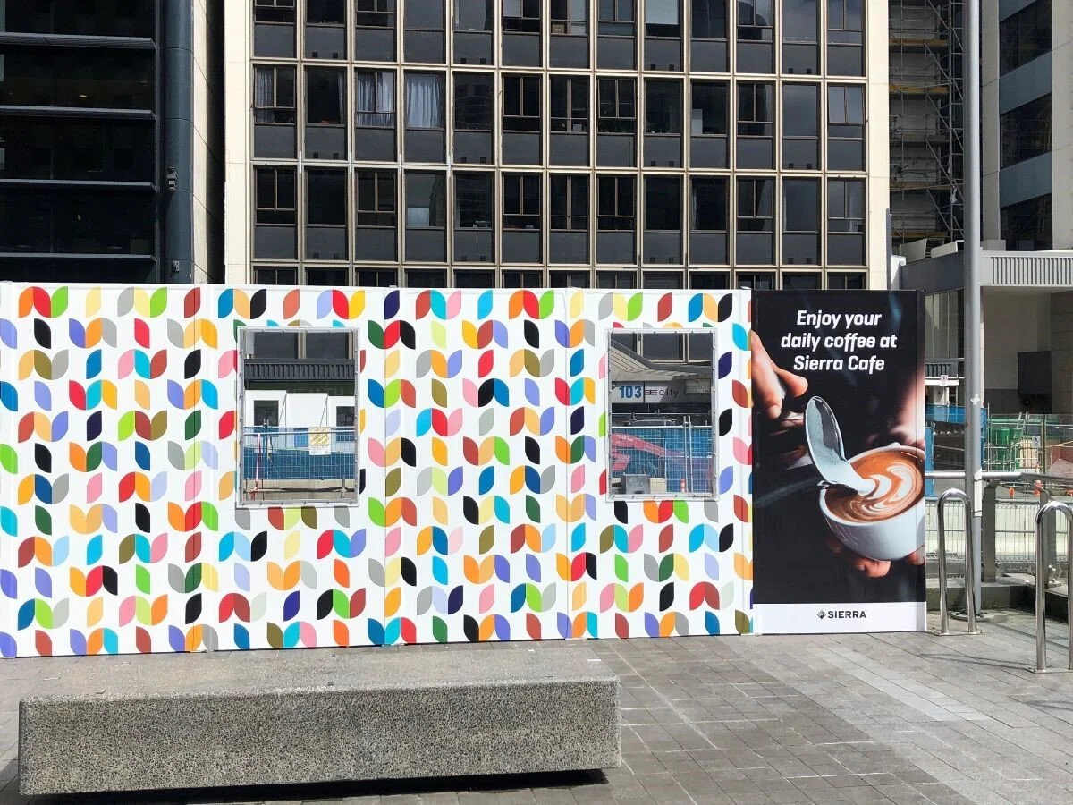 Jon Tootill's artwork titled  Kākāpo  on Albert Street.