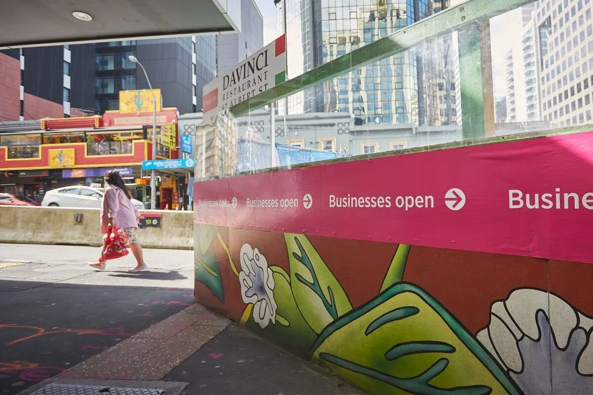 Pedestrian access will reman open throughout. 