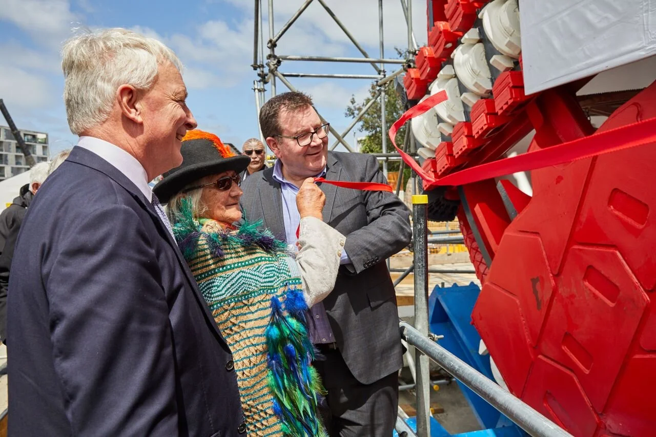 BLESSING: From left Auckand Mayor Phil Goff,  Hinerangi Puru Cooper, and deputy Prime Minister Grant Robertson