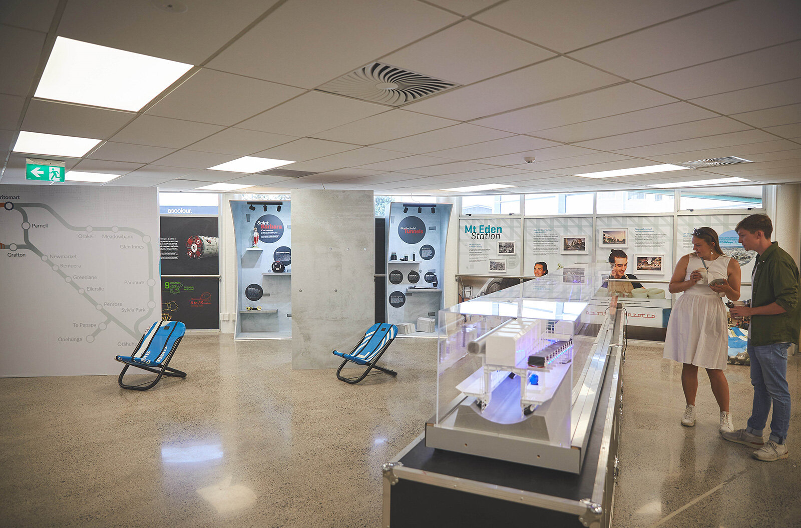  Inside the Te Manawa CRL Link Alliance visitor information centre 