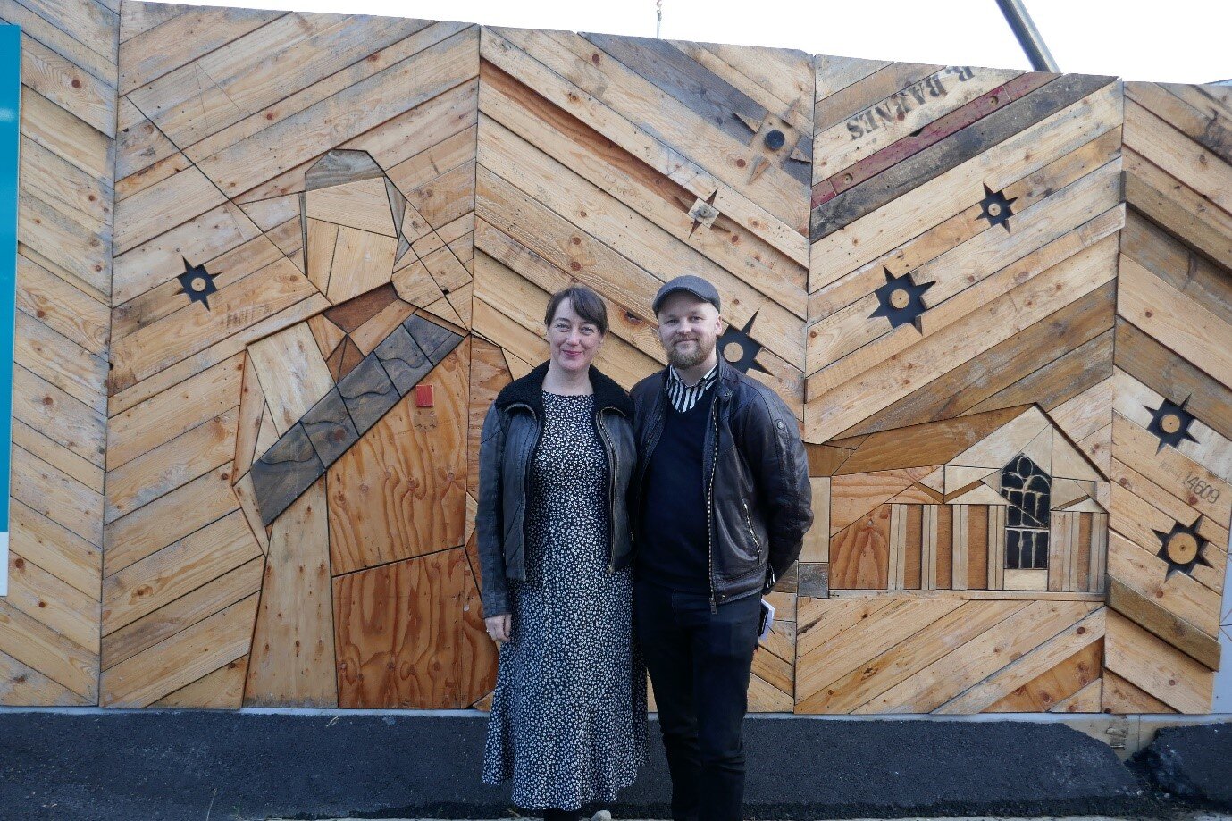  Piet Ubels and Diana Veitch, of the Mt Eden Station team, are the curators of the art walk. 
