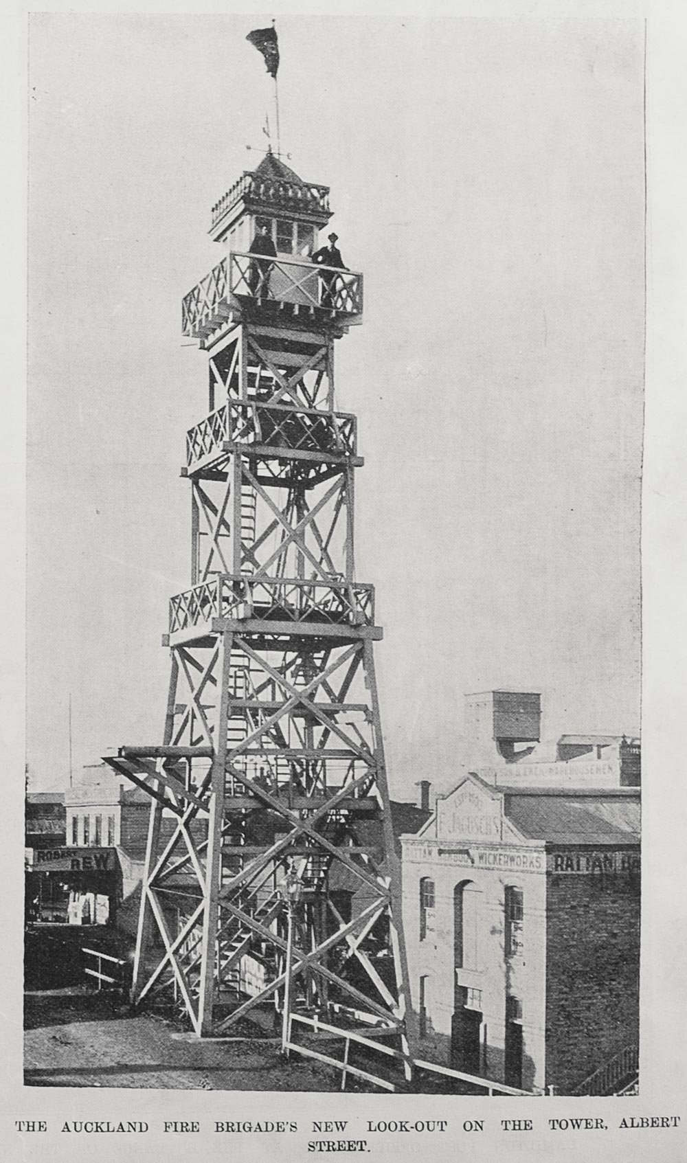 The old fire alarm tower, Auckland Libraries Heritage Collection