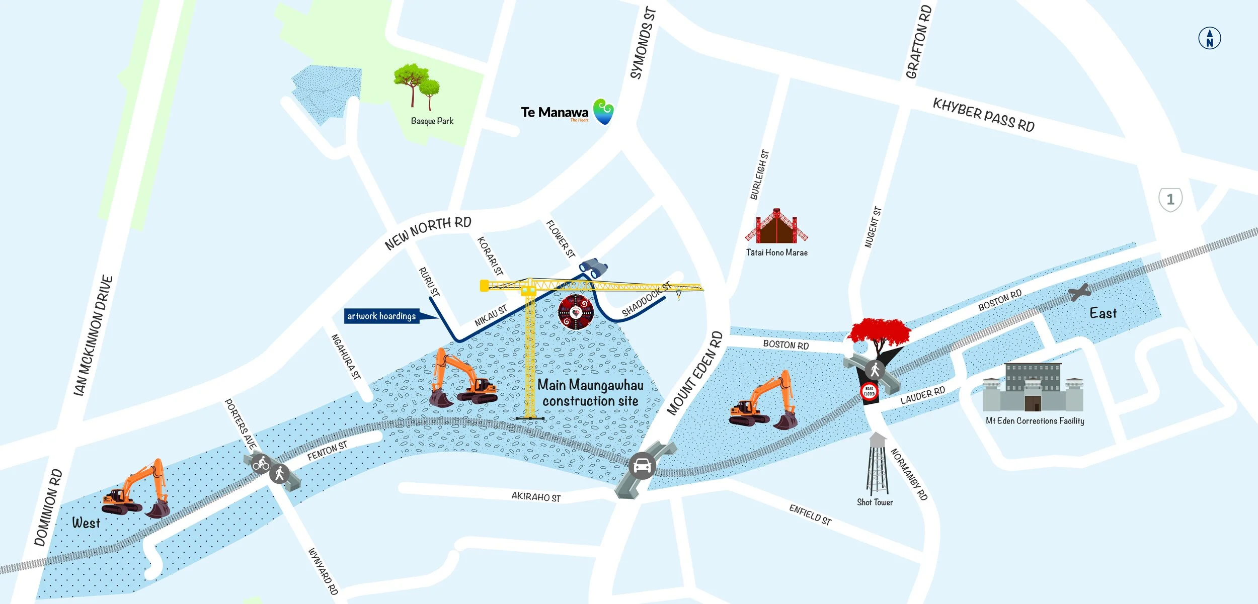 Mt Eden area map illustrative Basque Park.jpg