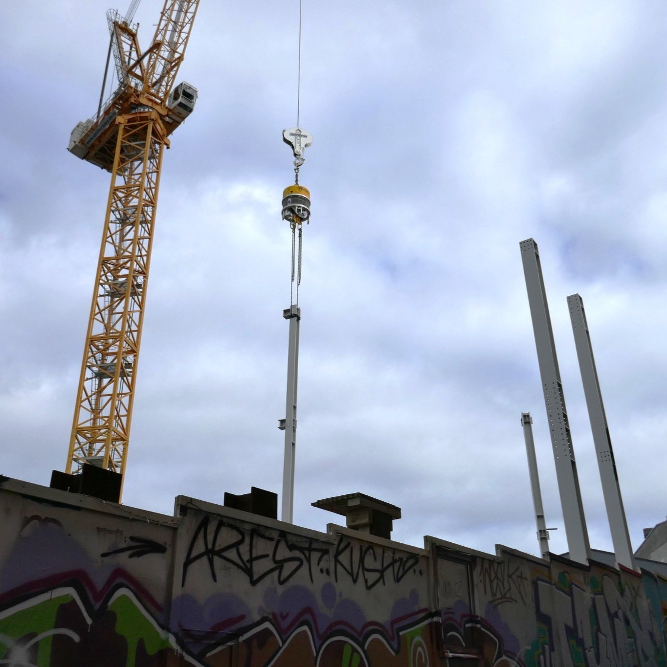 Mercury Lane superstructure begins