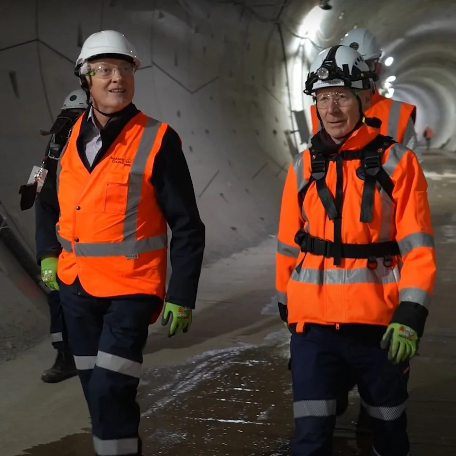 Mayor Goff's tunnel tour