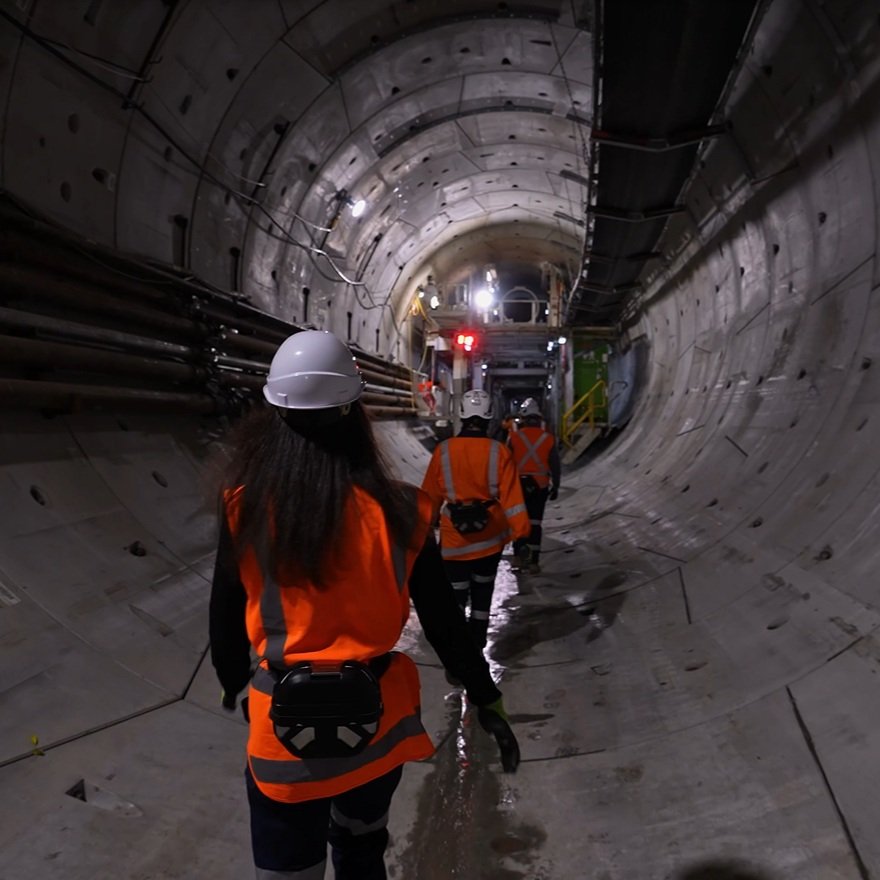Inside the City Rail Link tunnels