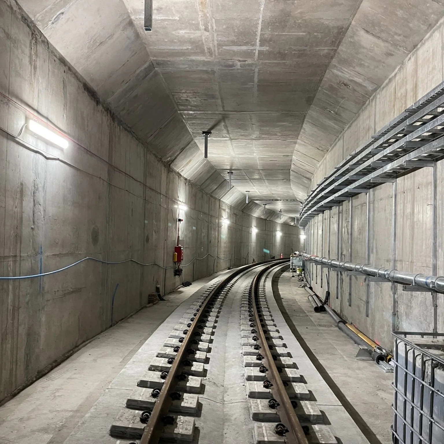 First section of track laid