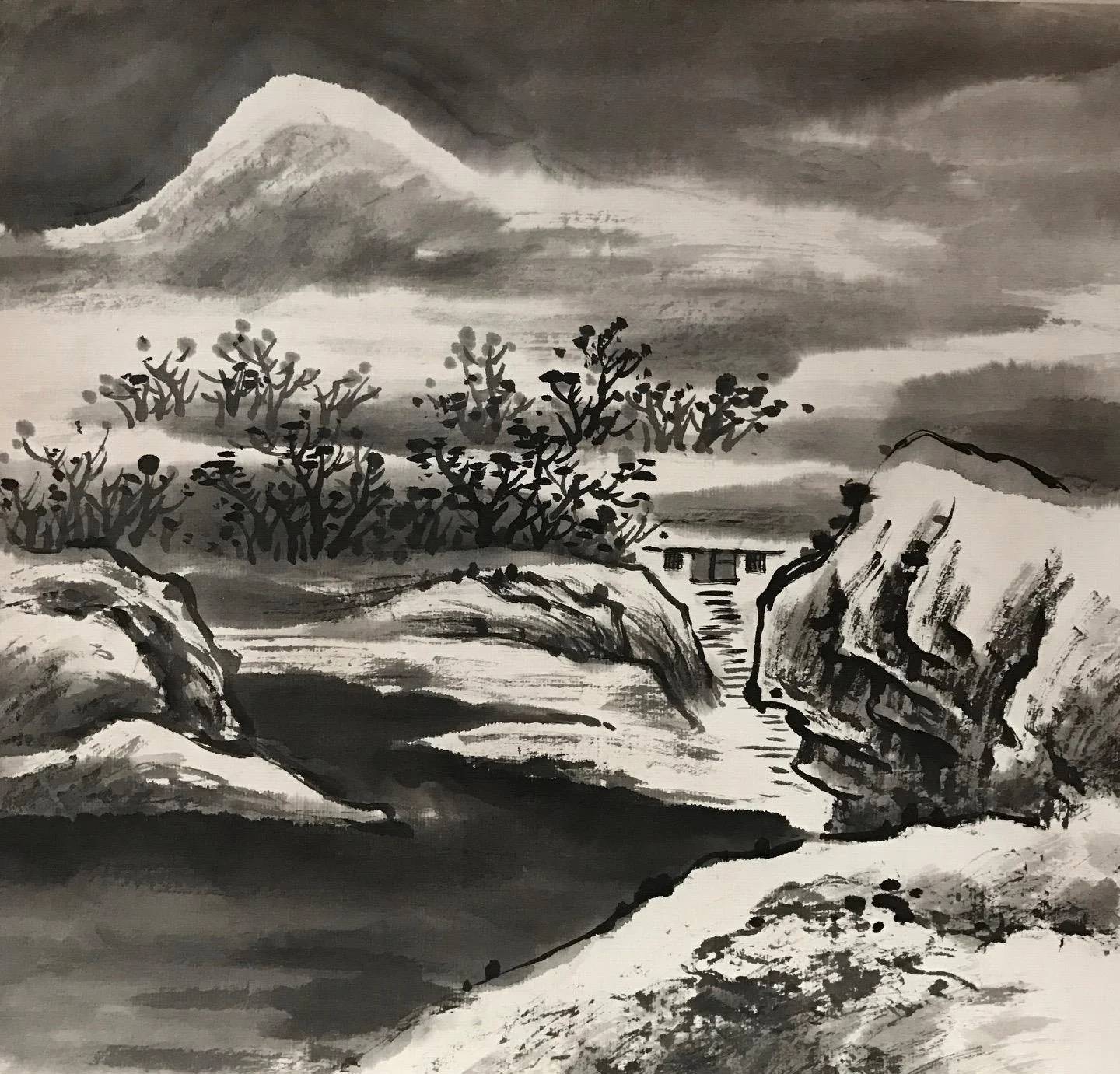 BW House in Hills.JPG