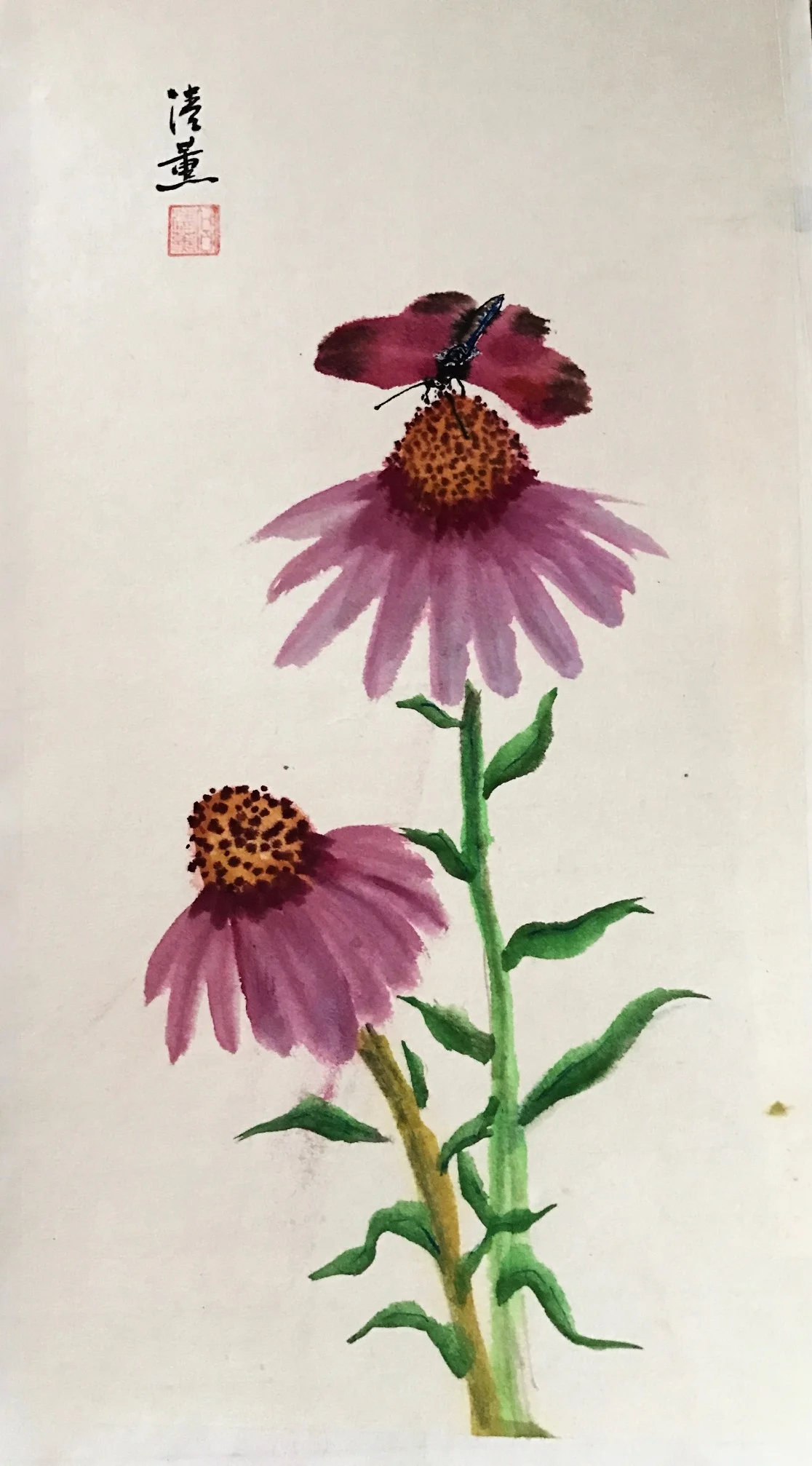 Color 2 Pink Flowers Pink Butterfly.jpg