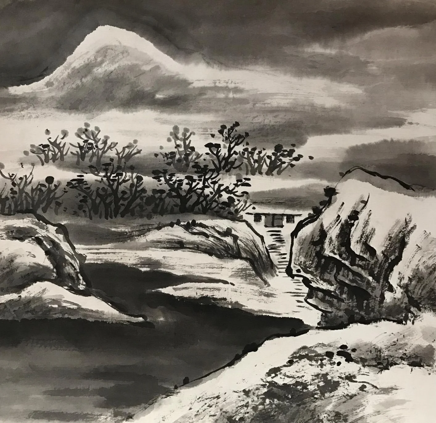 BW House in Hills.JPG