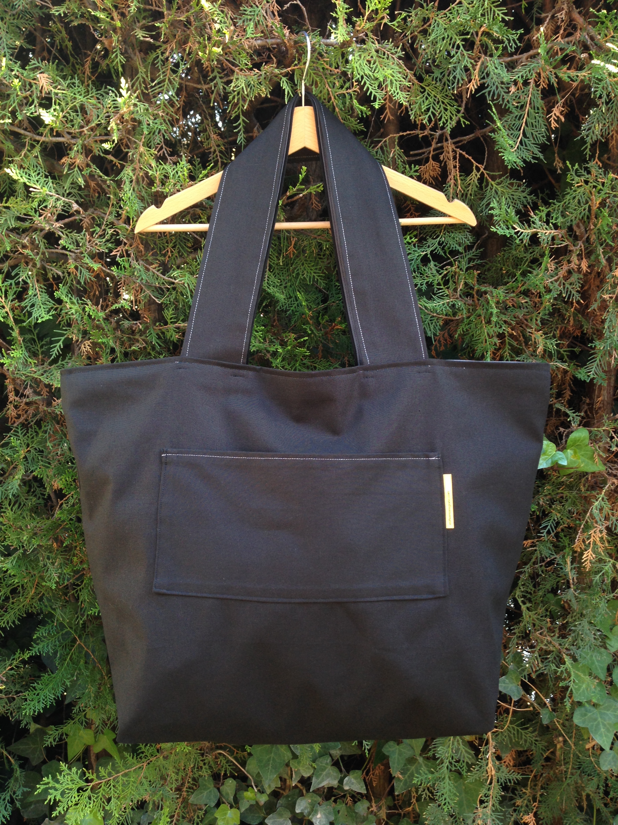   Fin de semana  NEGRO loneta negra / loneta gris    Bolsa de gran capacidad (65x55 cm)&nbsp; Otros colores disponibles  &nbsp;   