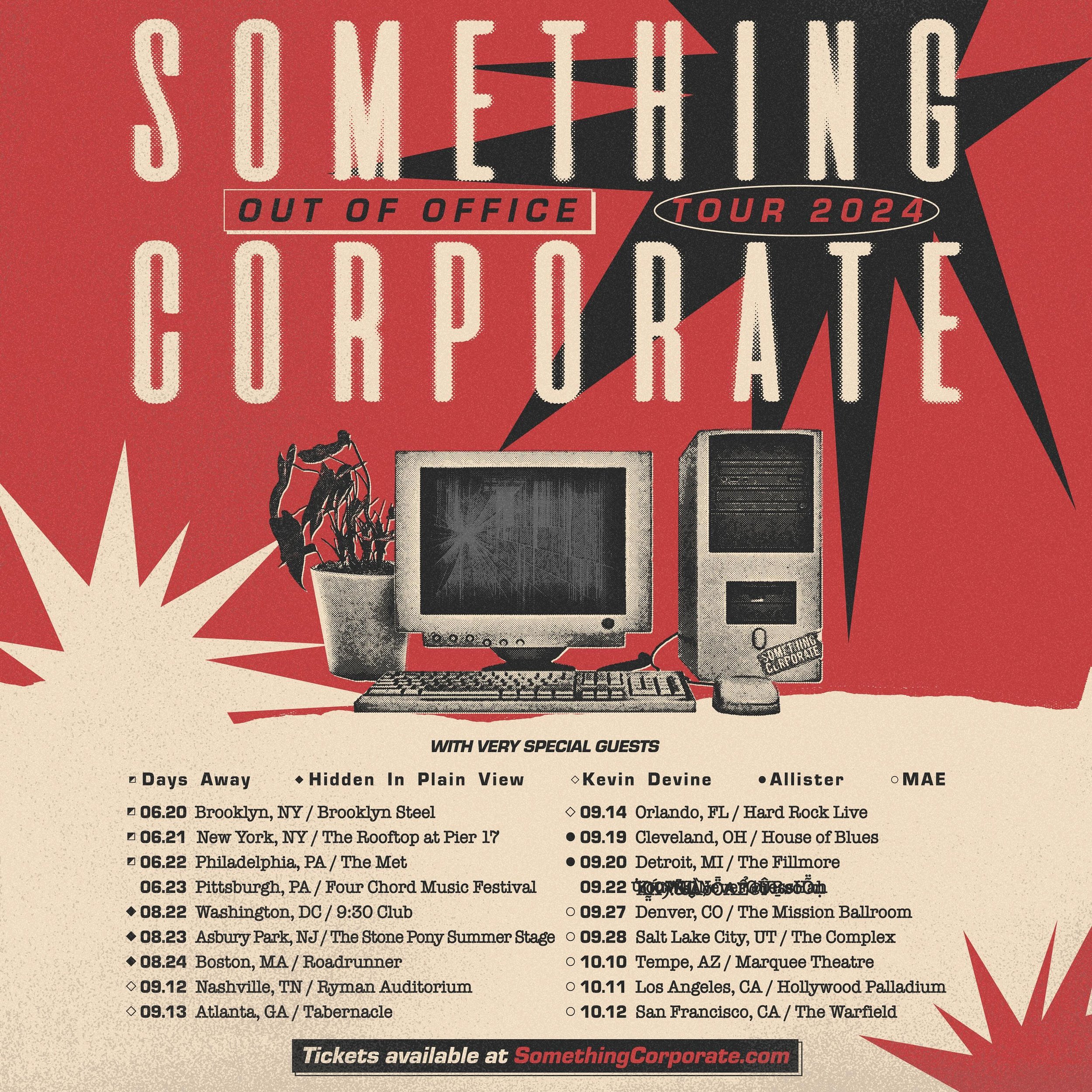 Sometimes I do in fact get out of the studio 😎 Very stoked that my band @hiddeninplainview is playing some shows this summer with @somethingcorporate !!! Who am I gonna see out there??