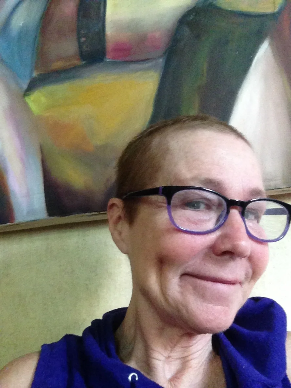 One month away from chemo Sept. 2017