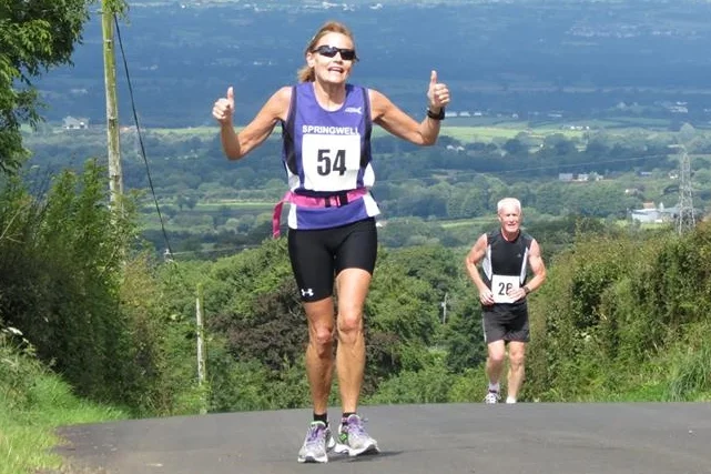 Springwell RC’s Elizabeth Deighan at the Kells and Connor Half Marathon