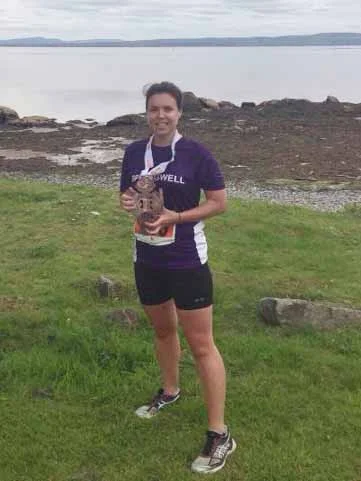 Springwell RC’s Nicola Frizelle 2nd lady at the Extreme North Quadrathon Half Marathon Event