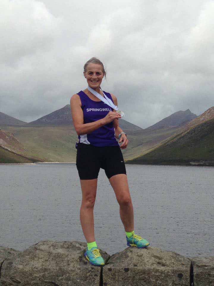 Springwell RC’s Janet Patrick at the Dambusters 10k