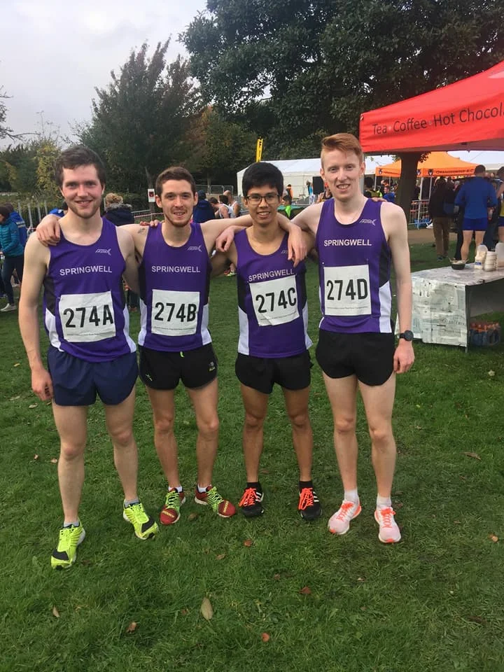 Springwell RC’s Senior Men Neil Johnston, Jonathan McKee, John Gordon and Luke Dinsmore.