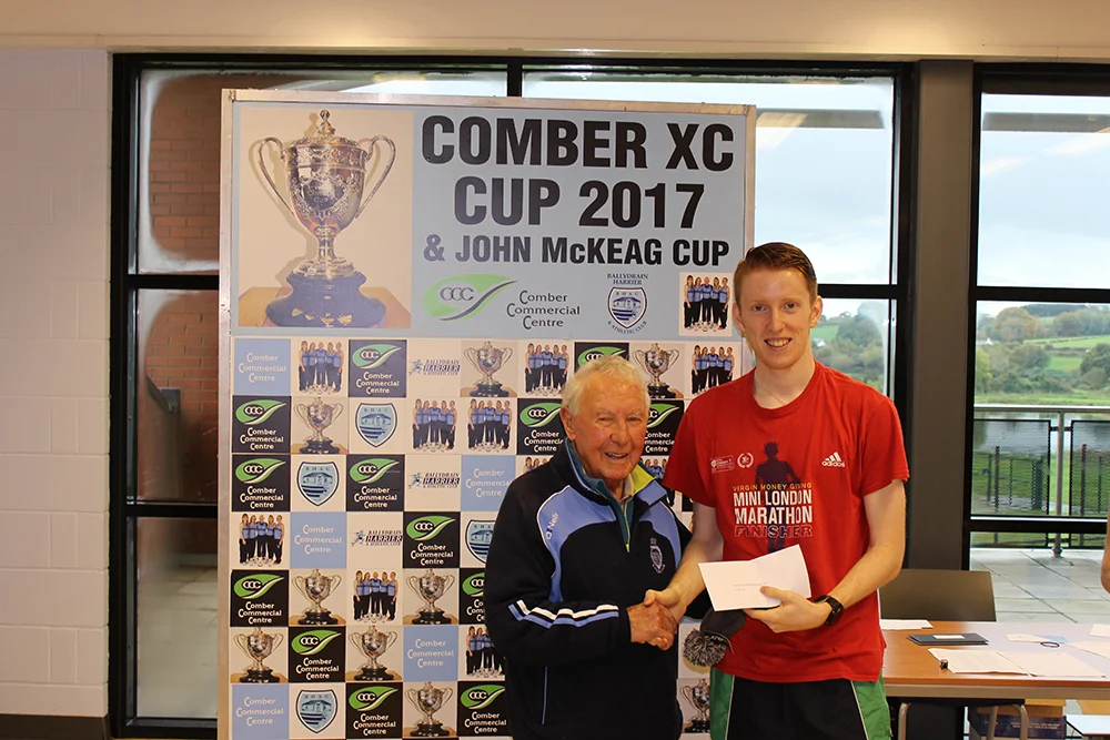 Springwell RC’s Luke Dinsmore, winner of the U20 category at the Comber Cup Cross Country Event.