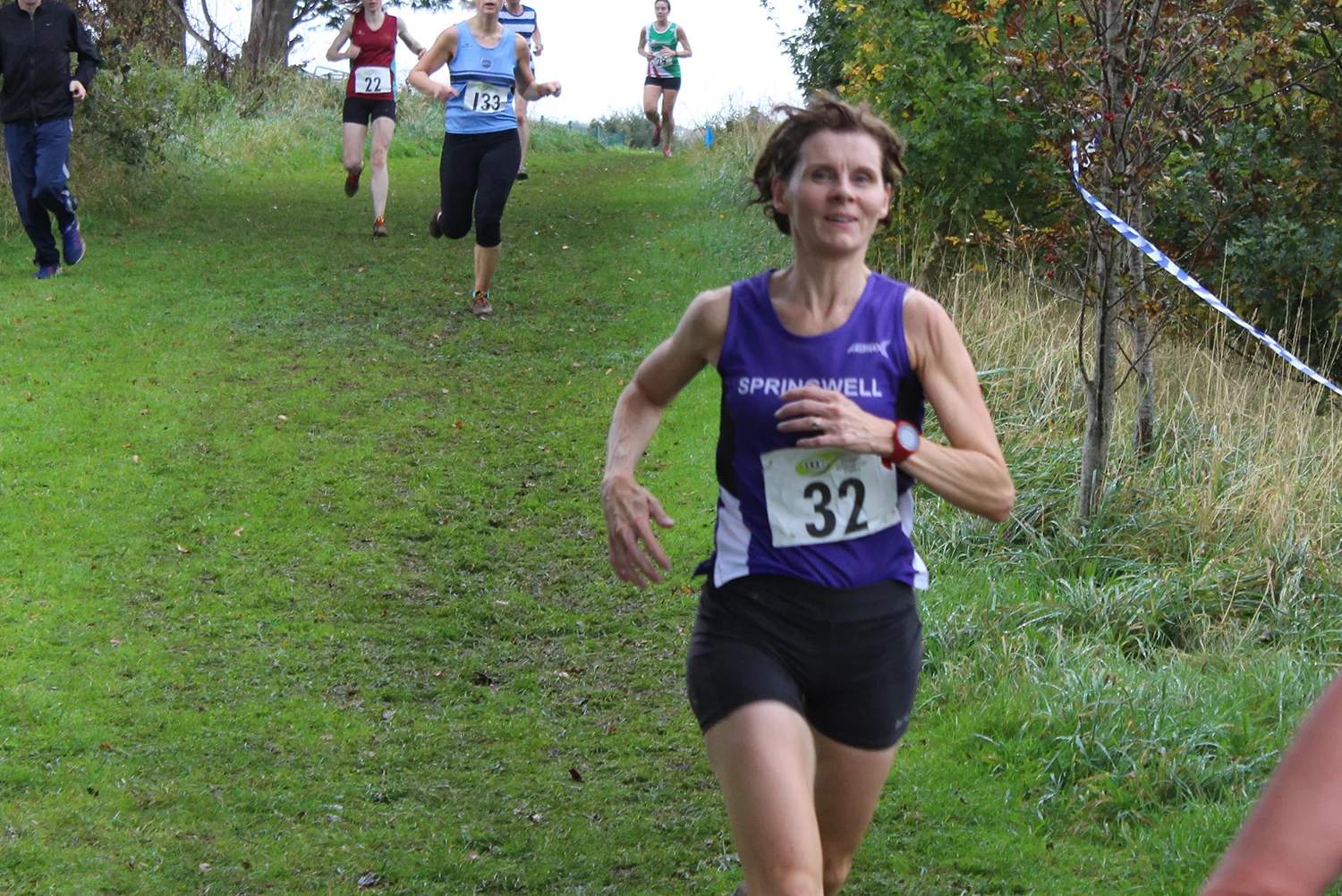 Springwell RC’s Maebh Close at the Comber Cup Cross Country Event