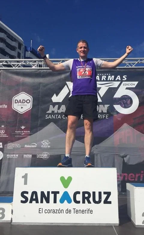 John Butcher at the Maraton De Tenerife